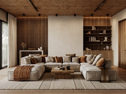 Contemporary geometric modern area rug
